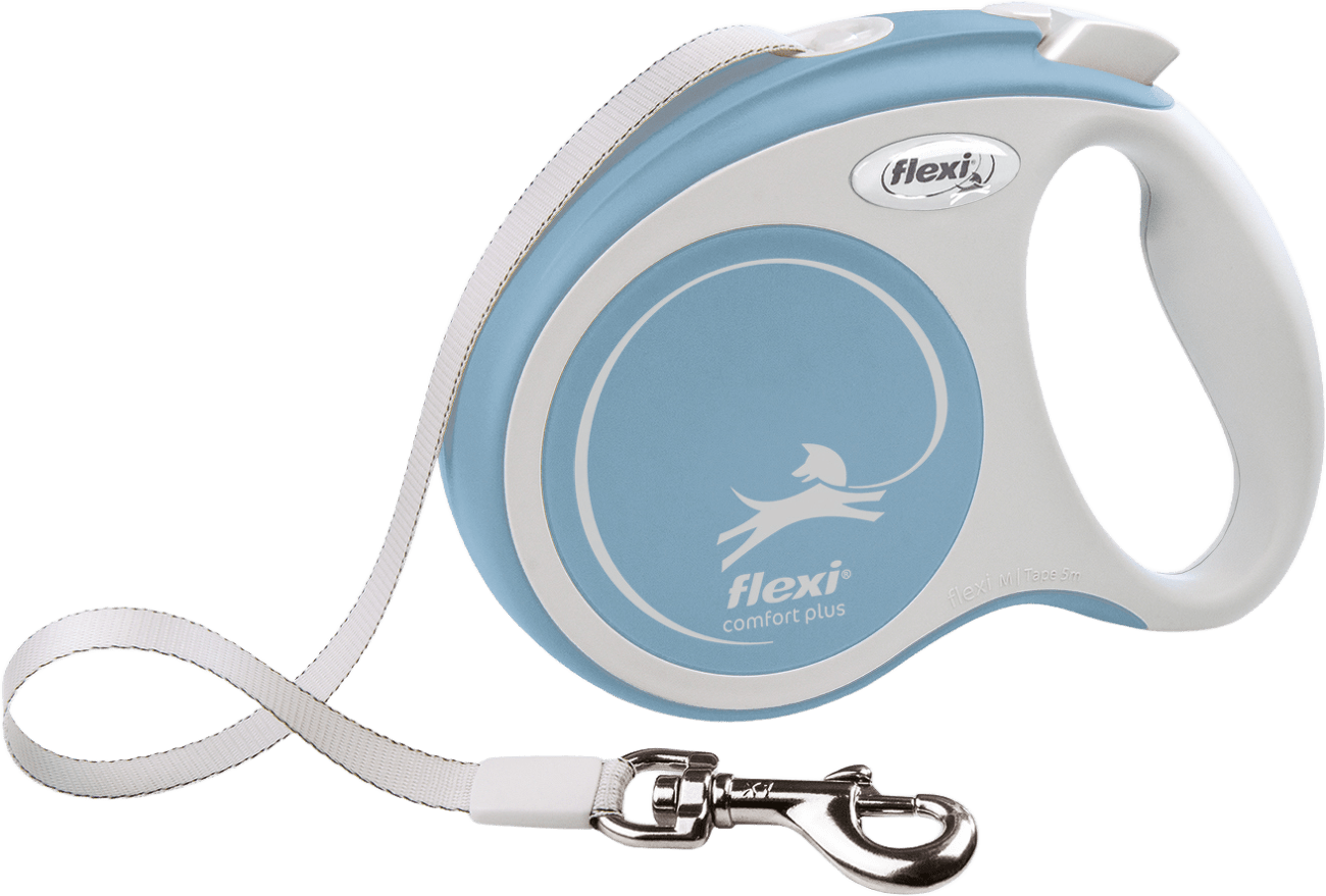 Navíjecí vodítko Flexi Comfort Plus Tape XS 3 m světle modré