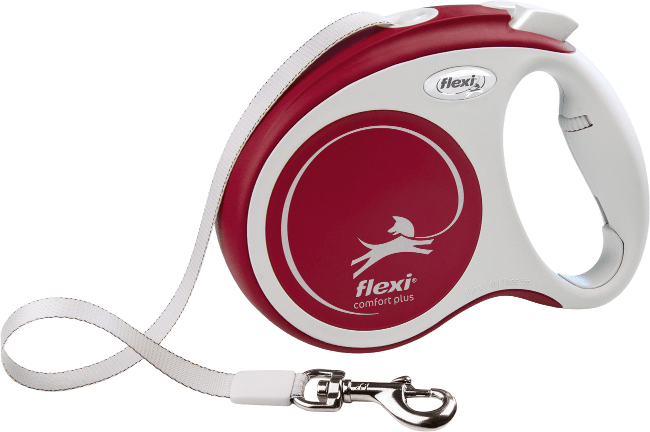 Navíjecí vodítko Flexi Comfort Plus Tape M 5 m červené