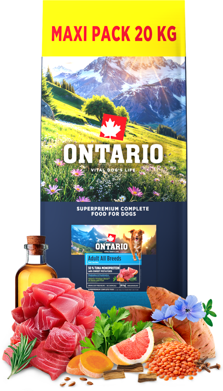 Ontario Adult All Breeds Monoprotein Tuna & Sweet Potatoes 20kg