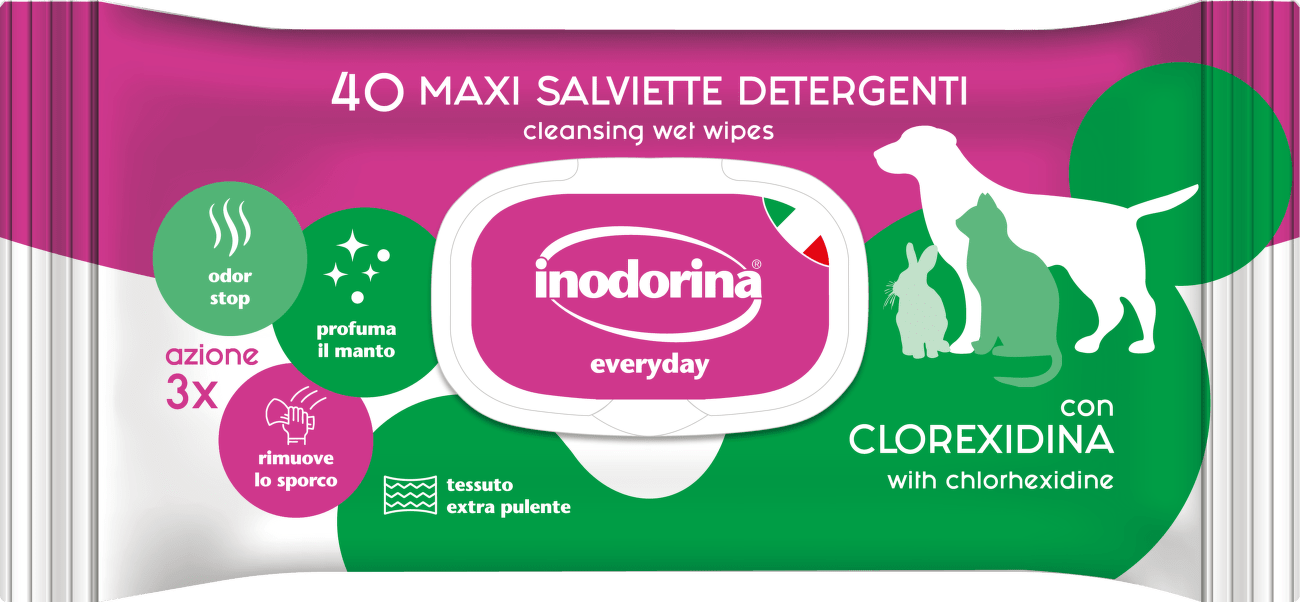 Ubrousky Inodorina antibakteriální Baby Powder 40ks