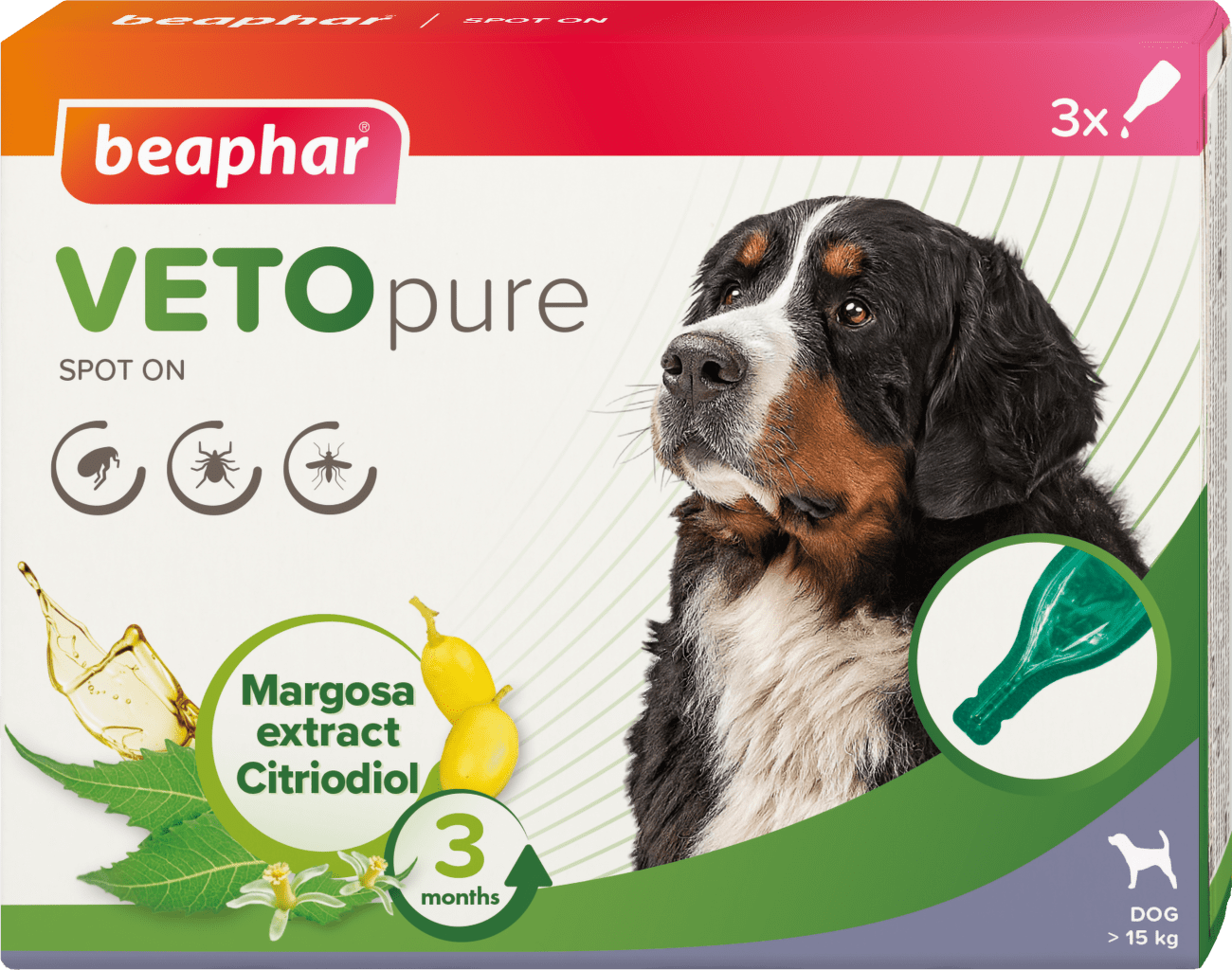 Spot-on pipeta pre psy Beaphar Vetopure L 3 ks