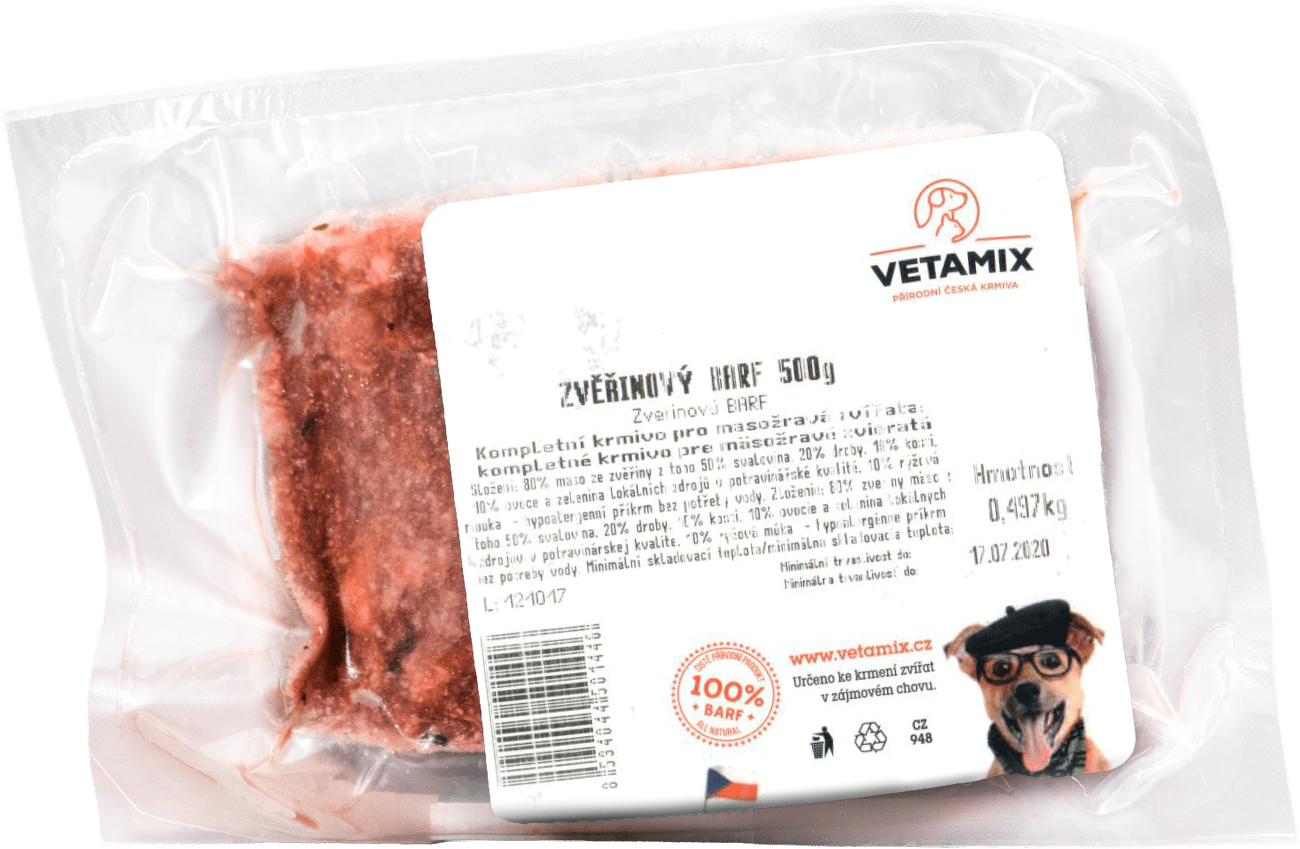 Barf Vetamix zvěřinový 500g