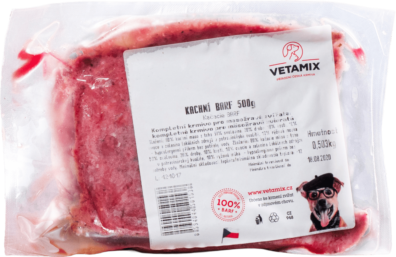 Barf Vetamix kachní 500g
