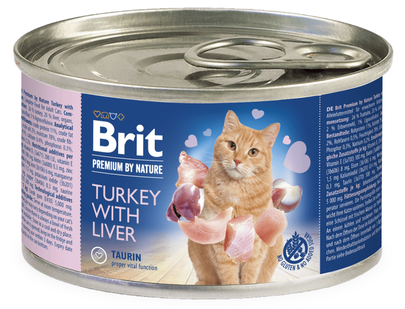 Konzerva Brit Premium by Nature Turkey with Liver 200g
