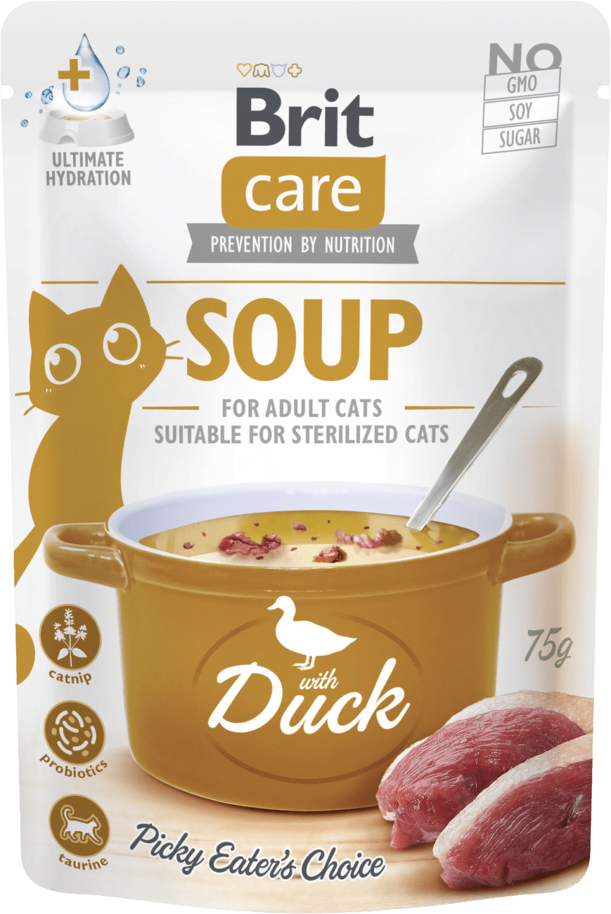 Polévka Brit Care Cat s kachnou 75 g
