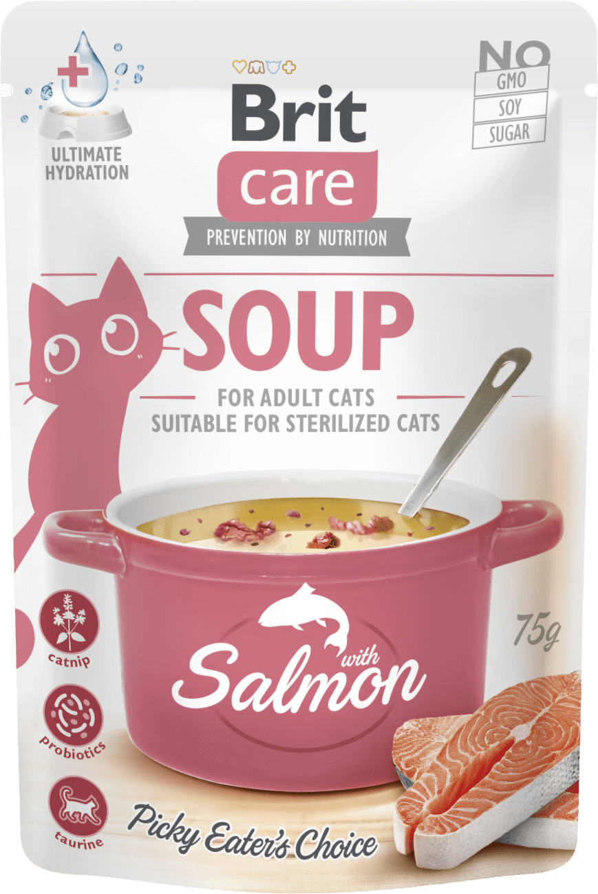 Polévka Brit Care Cat s lososem 75 g