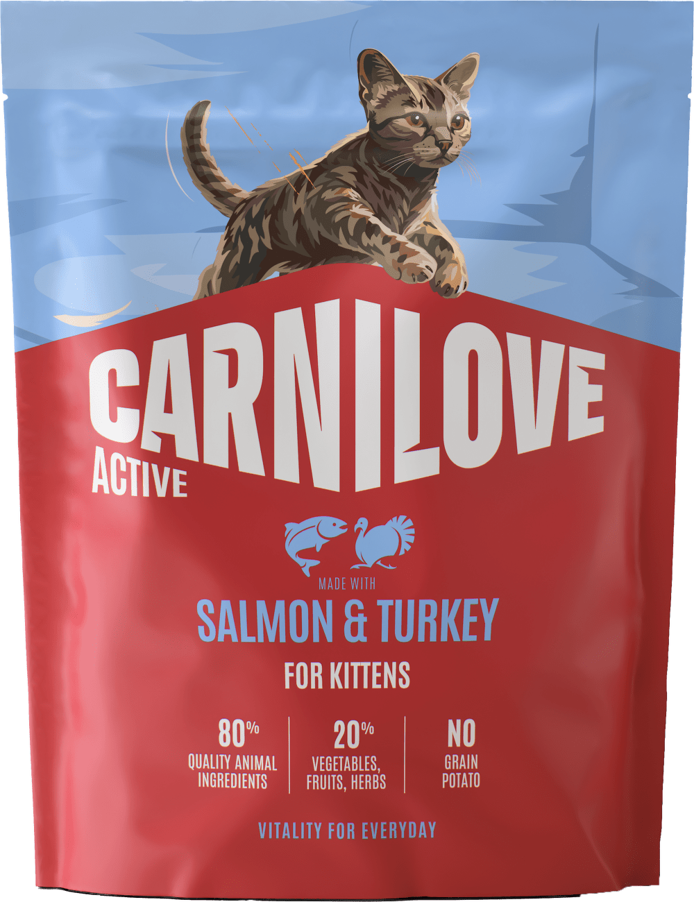 Granule CARNILOVE Active pro koťata losos a krůta 400 g