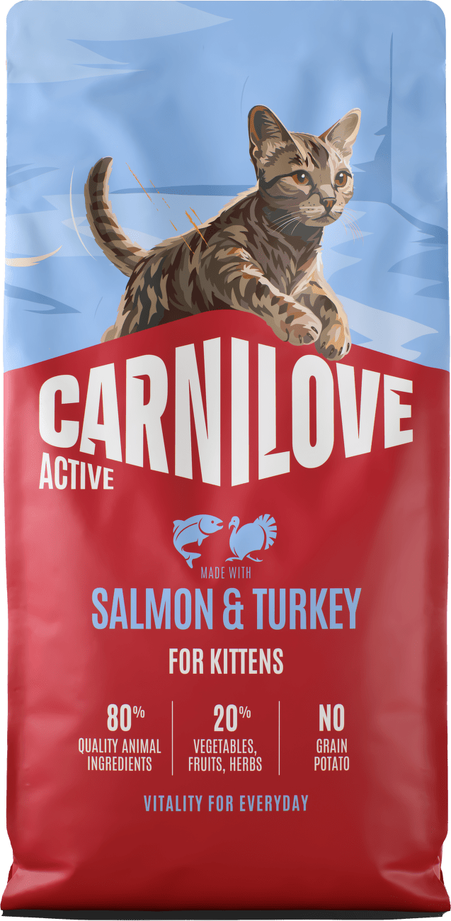 Granule CARNILOVE Active pro koťata losos a krůta 6 kg