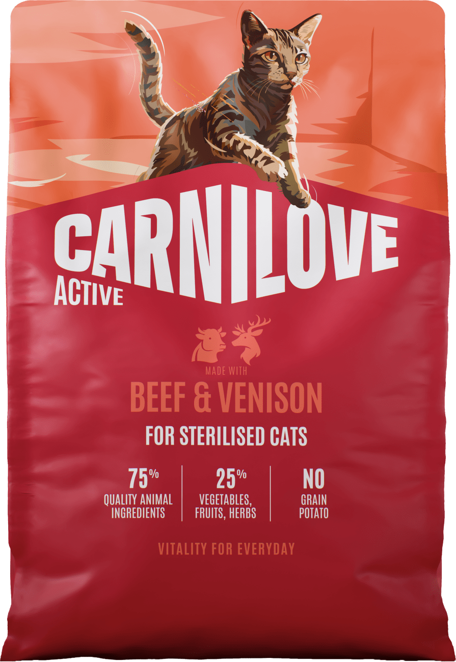 Granule CARNILOVE Active pro sterilizované kočky hovězí a zvěřina 2 kg