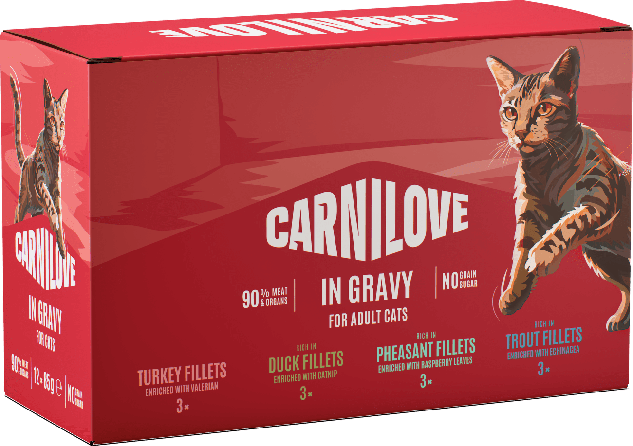 Kapsičky CARNILOVE pro dospělé kočky ve šťávě multipack 12×85 g