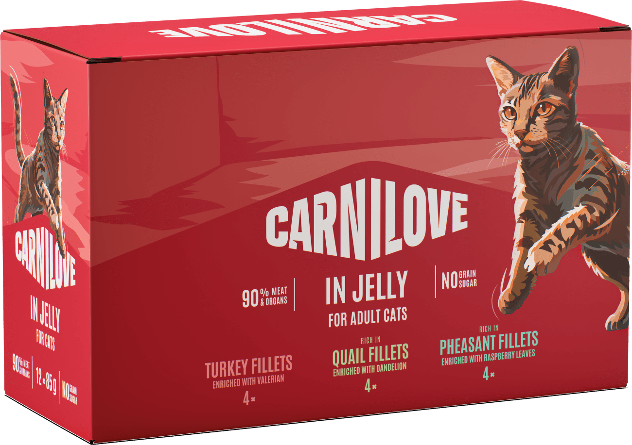 Kapsičky CARNILOVE pro dospělé kočky v želé multipack 12×85 g