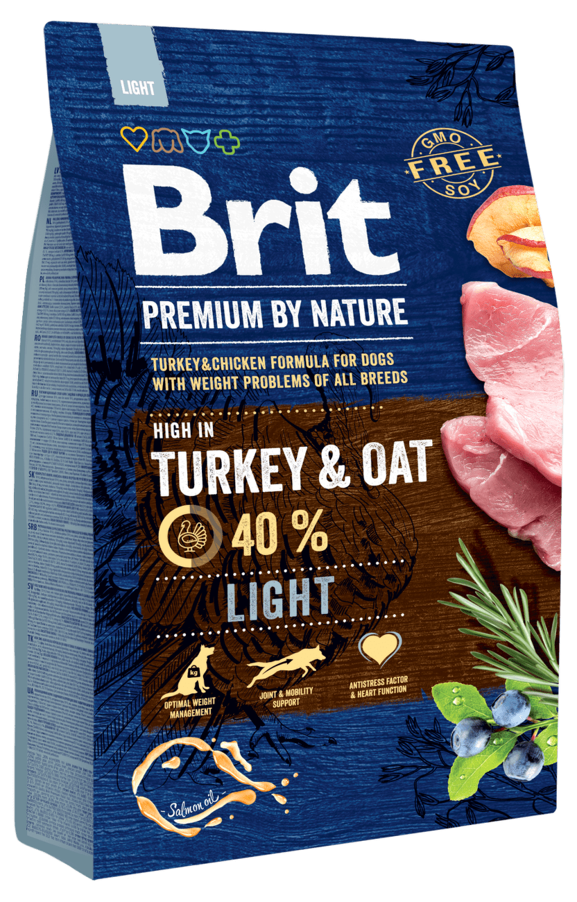 Brit Premium by Nature granuly Light morka 3 kg
