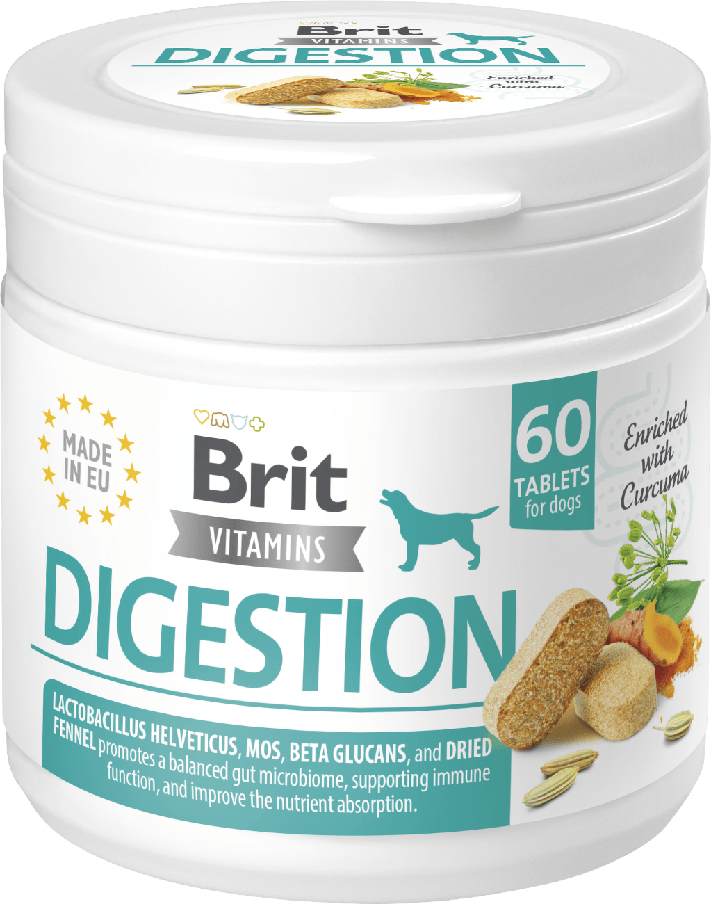 Vitamíny Brit Digestion 120 g (60 Tablet)