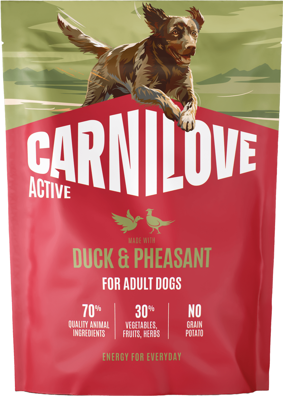 Granule CARNILOVE Active pro dospělé psy kachna a bažant 1,5 kg