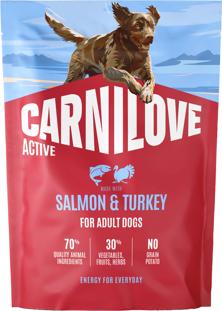 Granule CARNILOVE Active pro dospělé psy losos a krůta 1,5 kg
