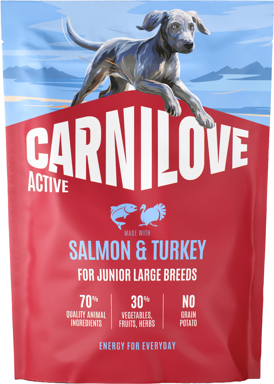 Granule CARNILOVE Active pro mladé psy velkých plemen losos a krůta 1,5 kg