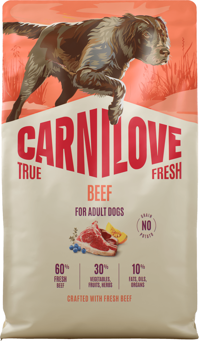 Granule CARNILOVE True Fresh pro dospělé psy hovězí 4 kg