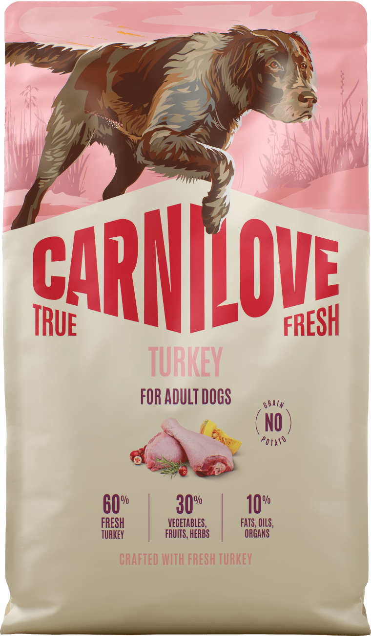 Granule CARNILOVE True Fresh pro dospělé psy krůta 4 kg