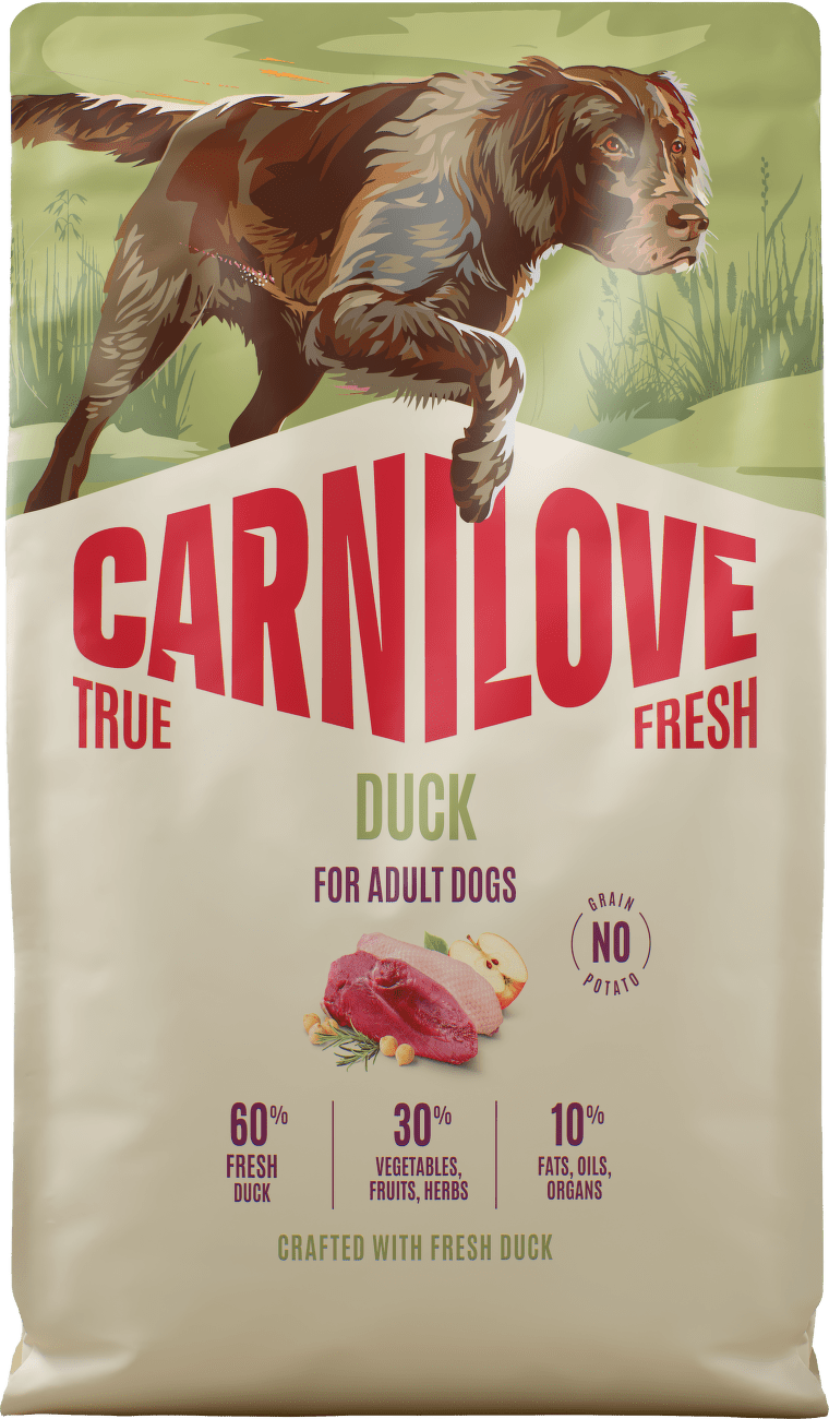 Granule CARNILOVE True Fresh pro dospělé psy kachna 4 kg