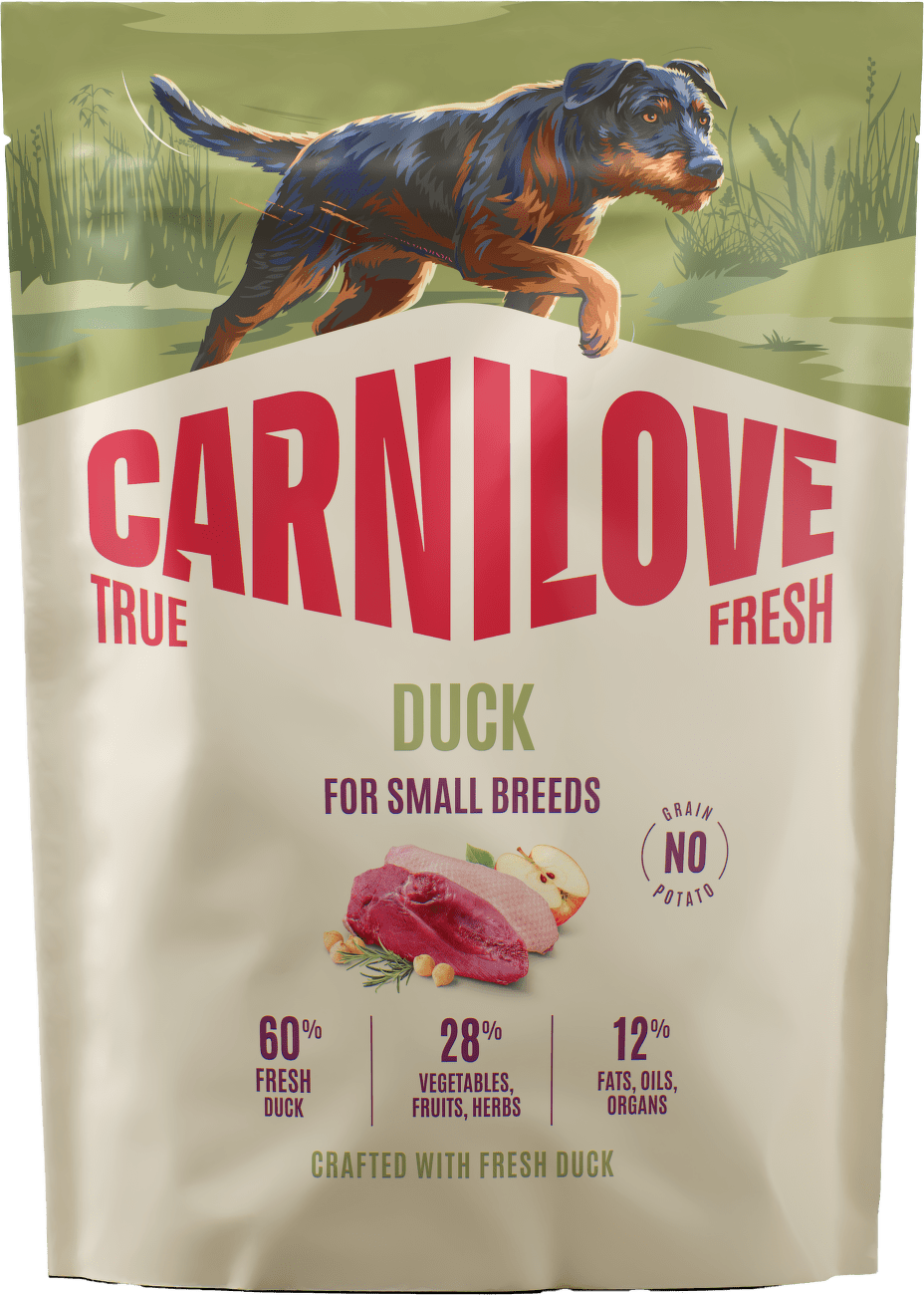 Granule CARNILOVE True Fresh pro malé psy kachna 1,5 kg