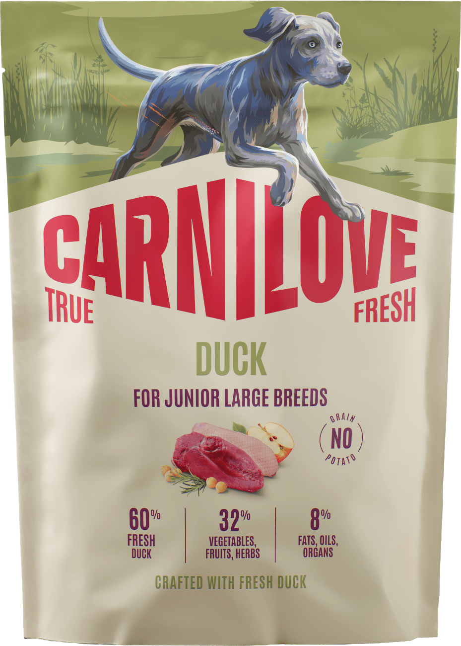 Granule CARNILOVE True Fresh pro mladé psy velkých plemen kachna 1,5 kg