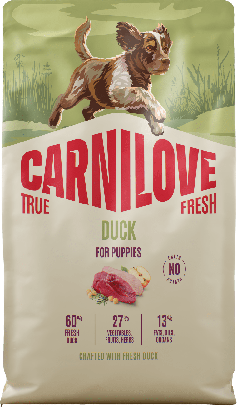 Granule CARNILOVE True Fresh pro štěňata kachna 4 kg