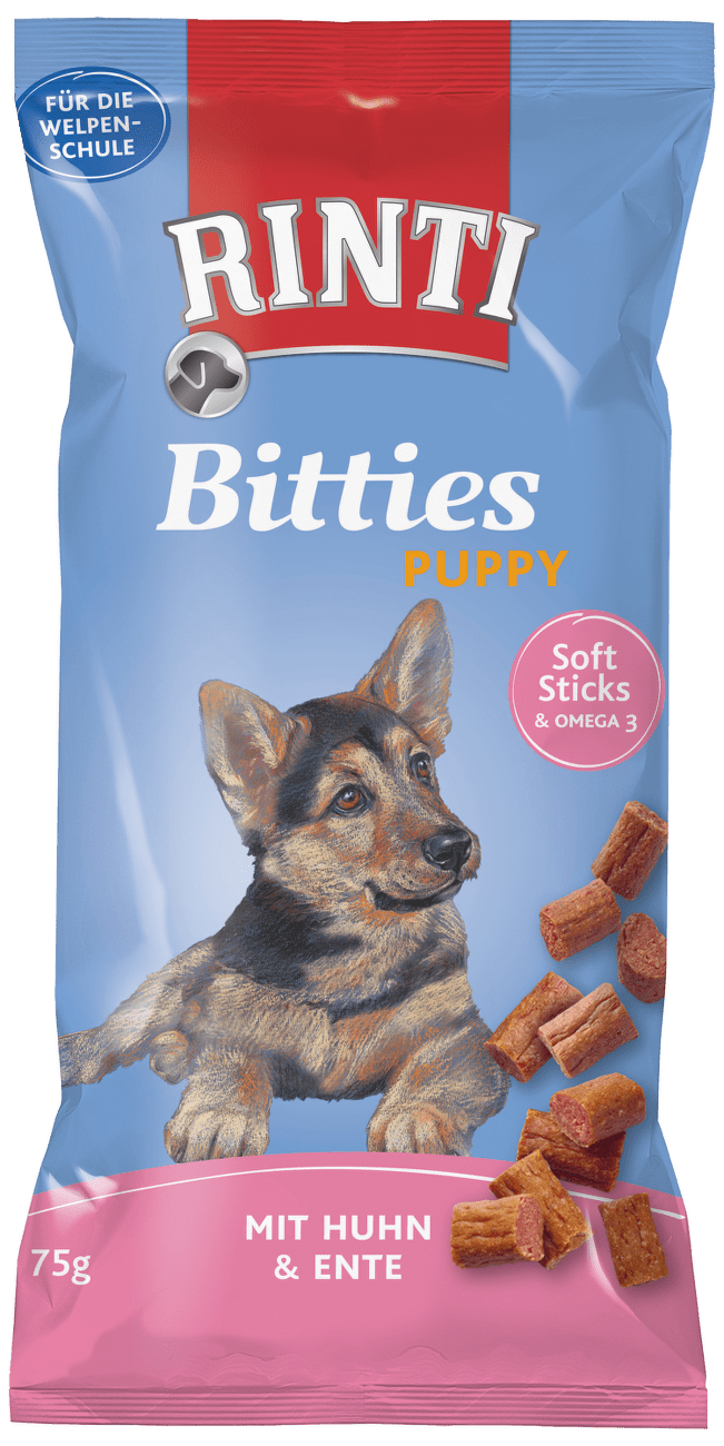 Poch.Rinti Extra Bitties Puppy kura+kačka 75 g