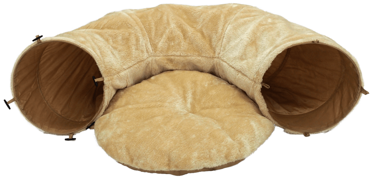 Magic Cat tunel tvar U s vankúšikom béžový 95 cm
