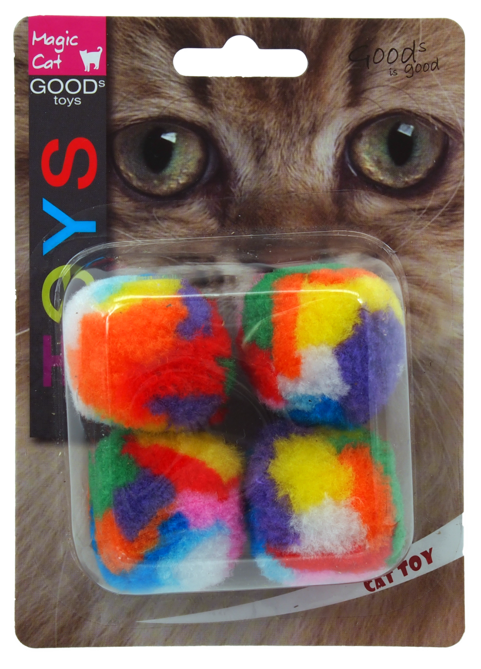 Hračka Magic Cat míček 3,75cm 4ks