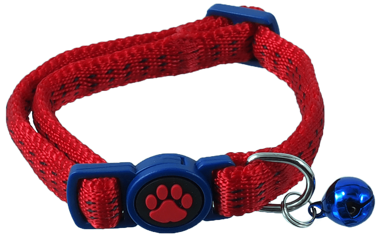 Obojek Magic Cat Nylon XS červený 1x19-31cm
