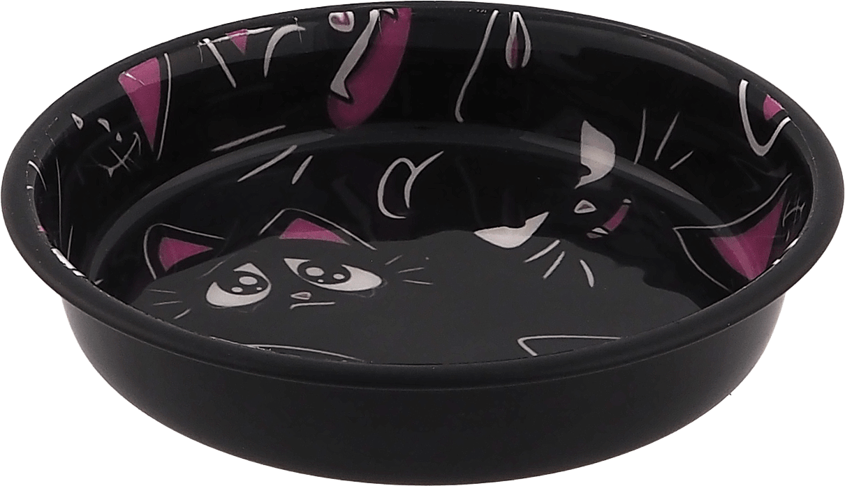 Miska Magic Cat s kočkami černá 13cm 250ml