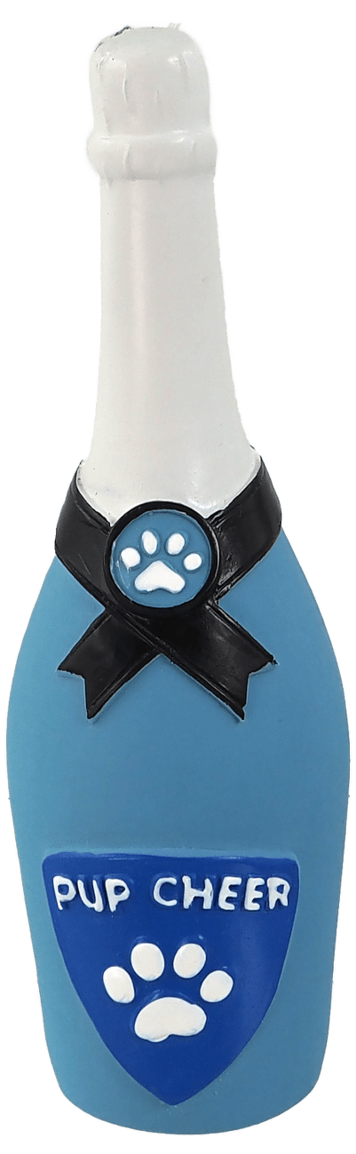 Dog Fantasy hračka latex šampanské so zvukom 16,5 cm modré