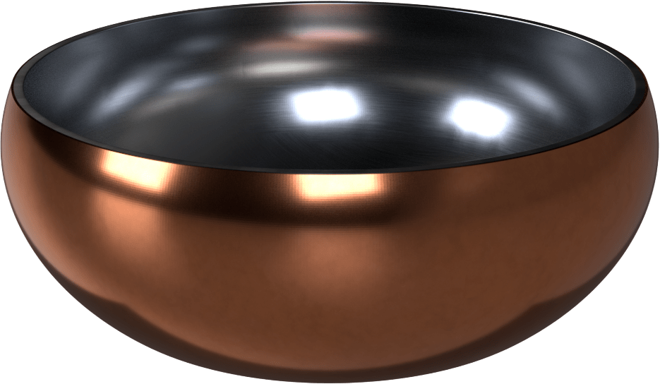 Miska Dog Fantasy s dvojitou stěnou rosegold 16cm 800ml