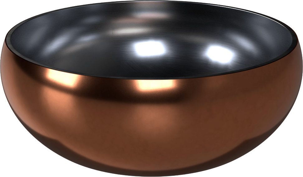 Miska Dog Fantasy s dvojitou stěnou rosegold 18cm 1200ml