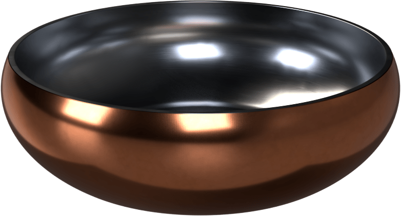 Miska Dog Fantasy s dvojitou stěnou rosegold 22cm 2100ml