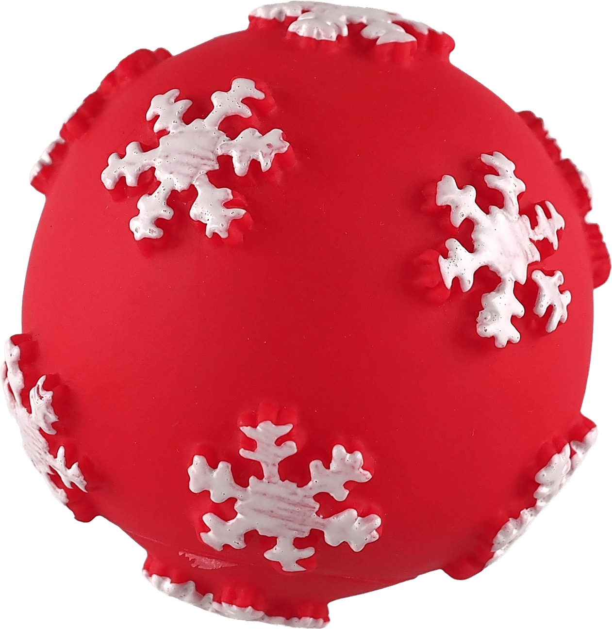 Hračka Dog Fantasy Winter Tale míček pískací červený ⌀7cm