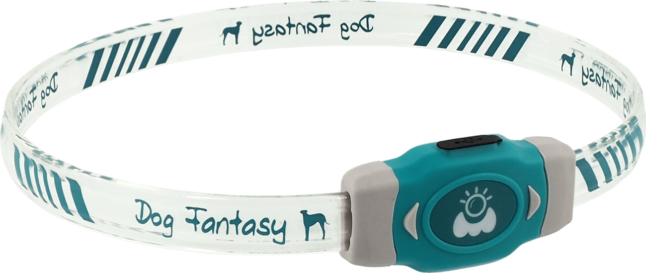 Obojek Dog Fantasy LED svítící různobarevný M 50cm