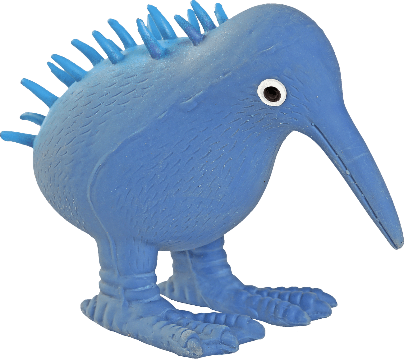 Hračka Kiwi Walker latex kiwi pískací modrá 11,5cm