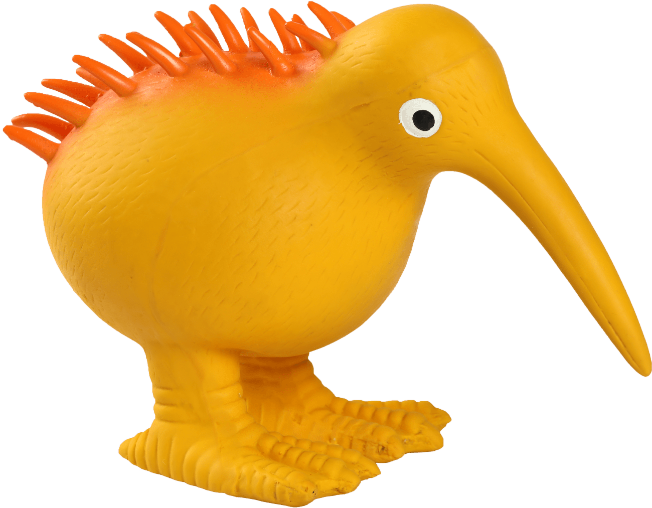 Hračka Kiwi Walker latex kiwi pískací oranžová 8,5cm
