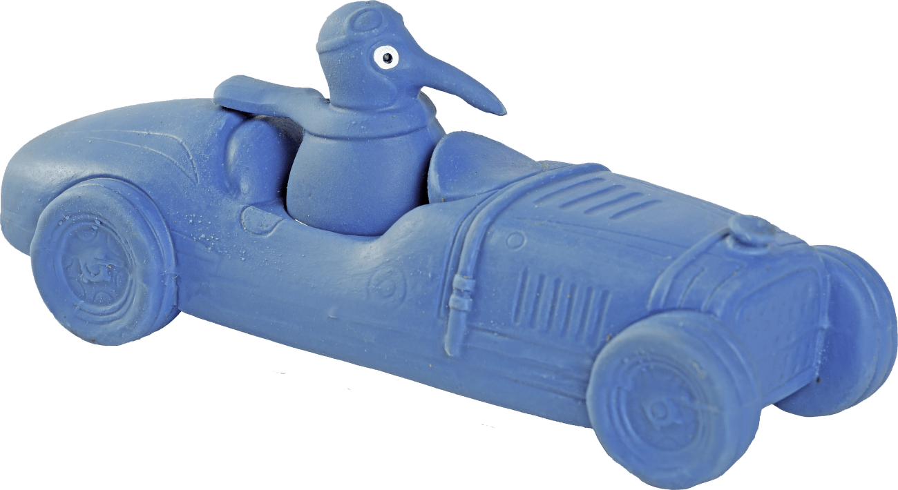 Hračka Kiwi Walker latex Bugatti pískací modrá 19cm