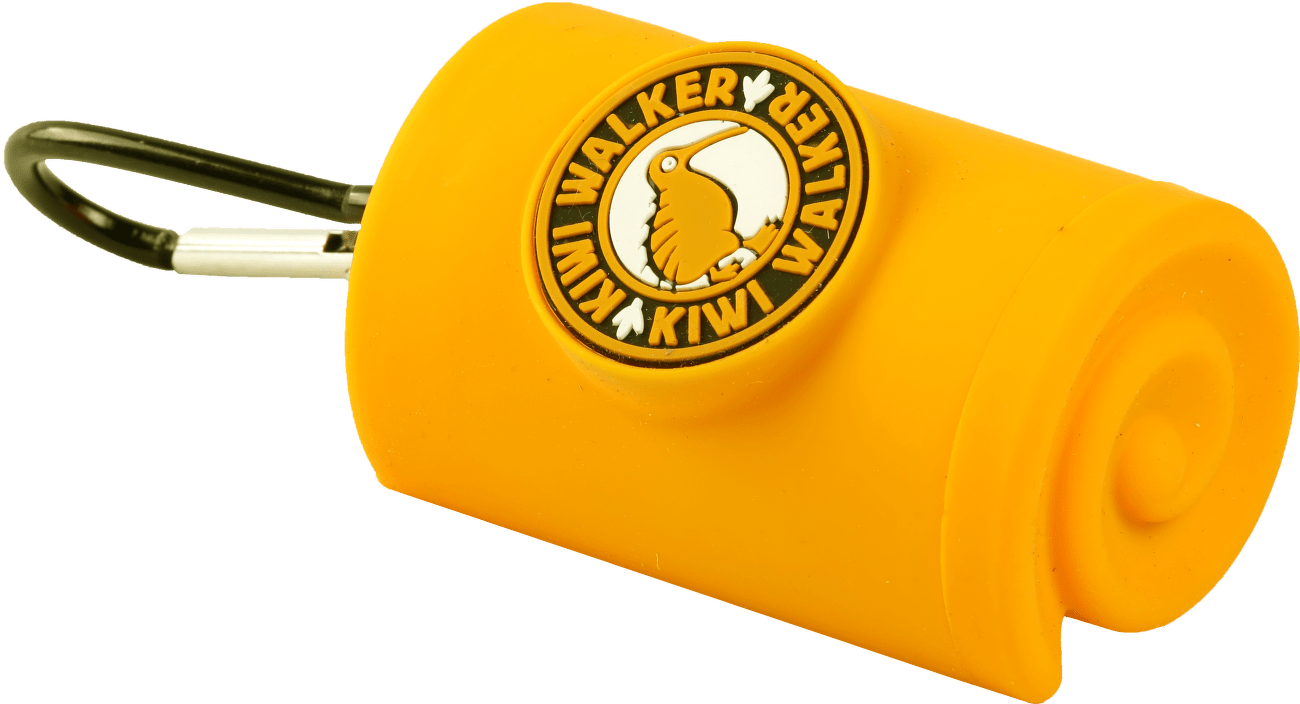 Zásobník Kiwi Walker na sáčky na exkrementy oranžový 9cm