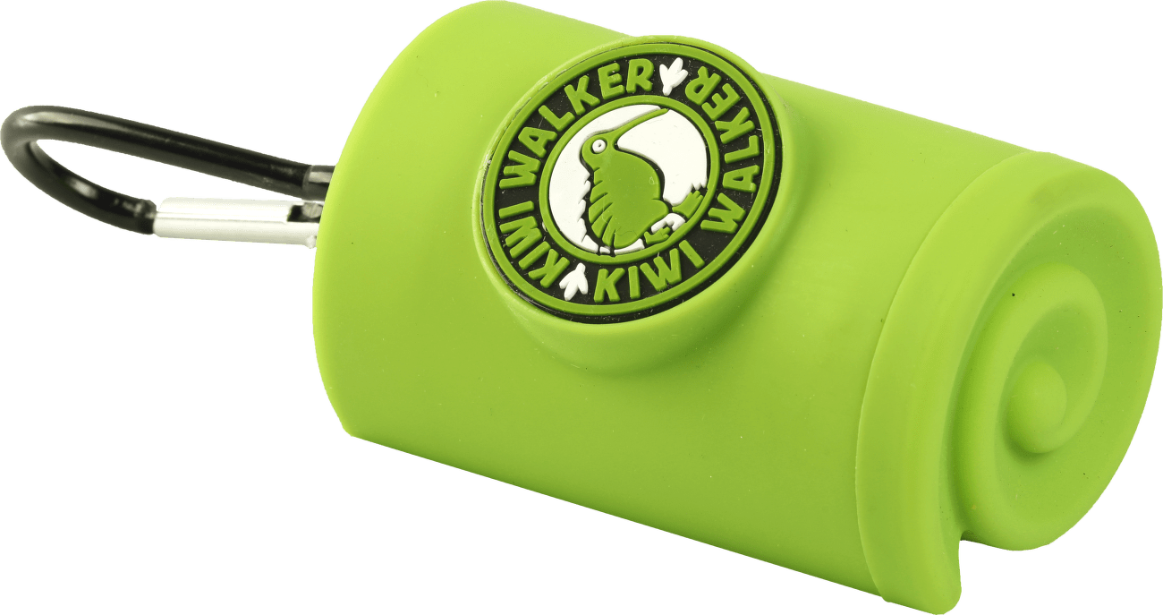 Zásobník Kiwi Walker na sáčky na exkrementy zelený 9cm