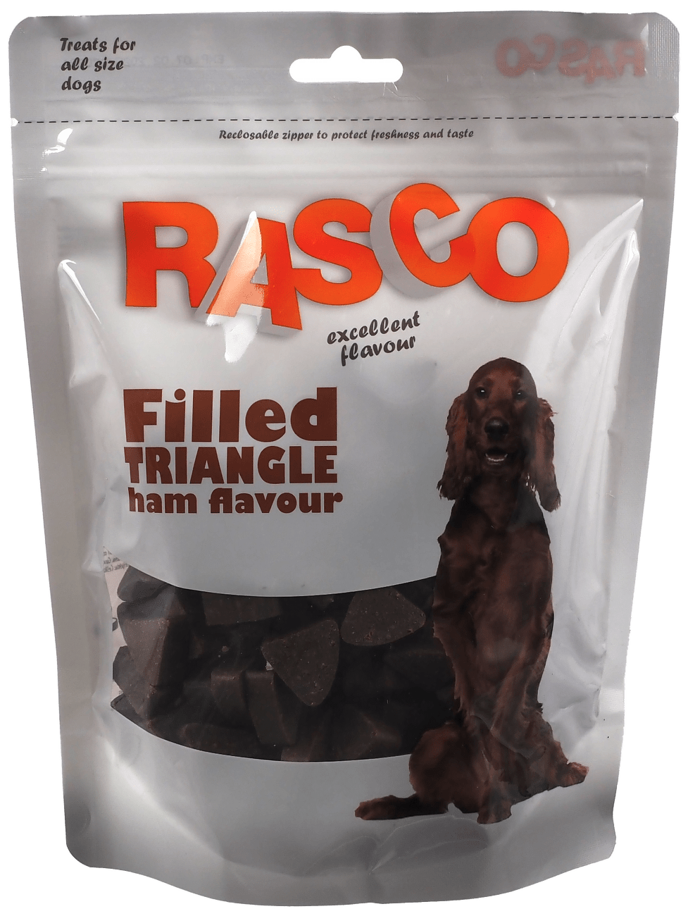 Rasco dog pochúťka plnené trojuholníky so šunkou 2,2 cm 450 g