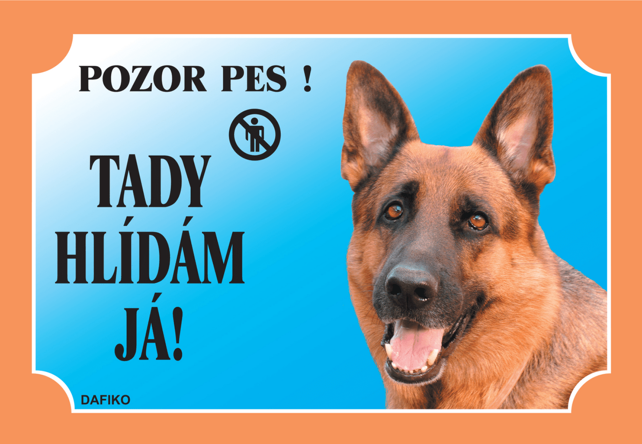 Tabulka Dafiko německý ovčák