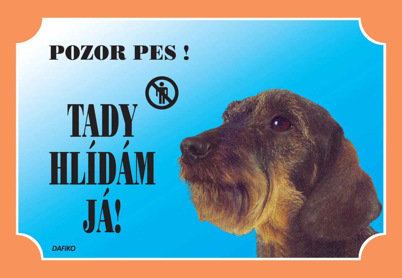 Tabulka Dafiko jezevčík drsnosrstý