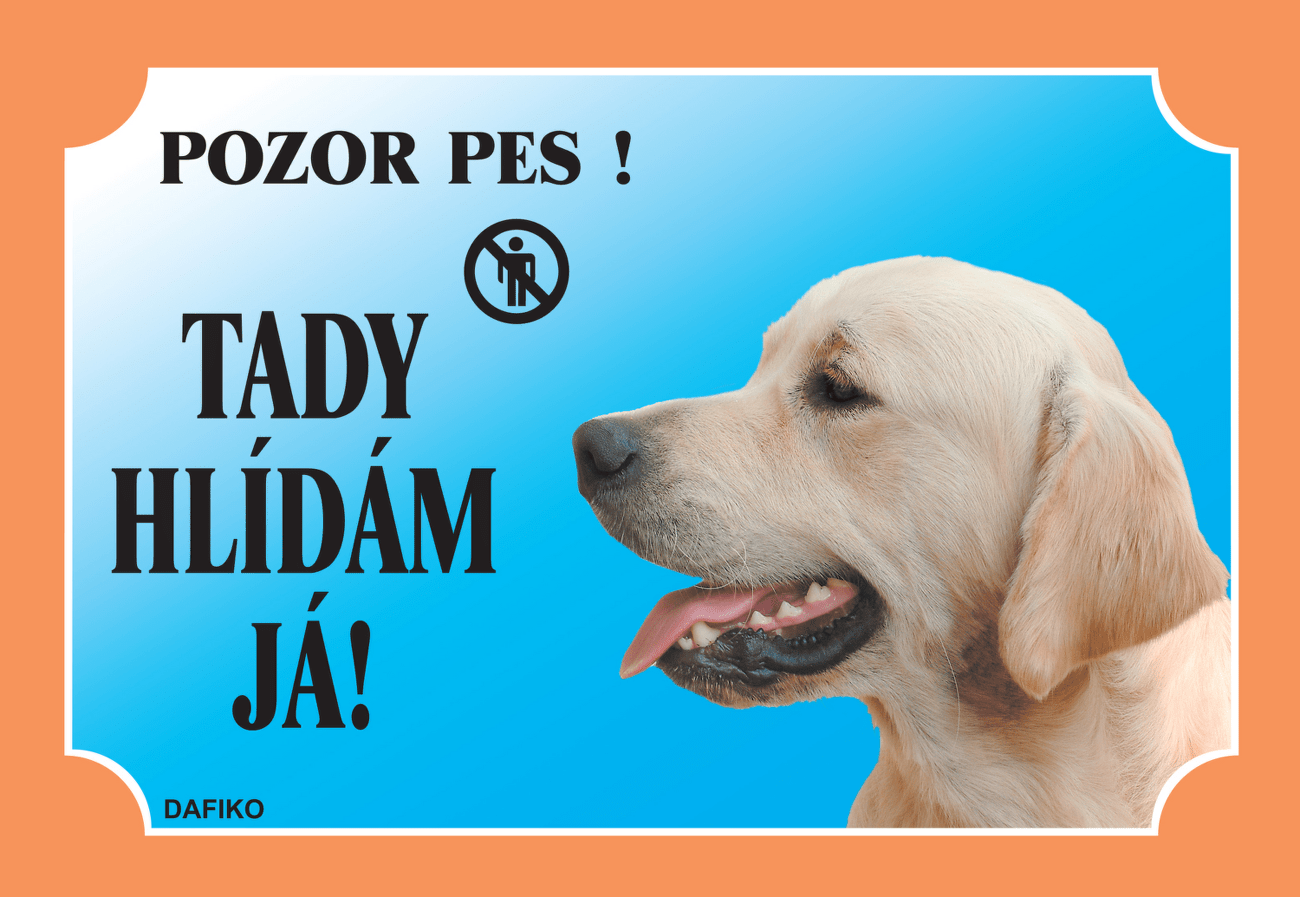 Tabulka Dafiko zlatý retriever