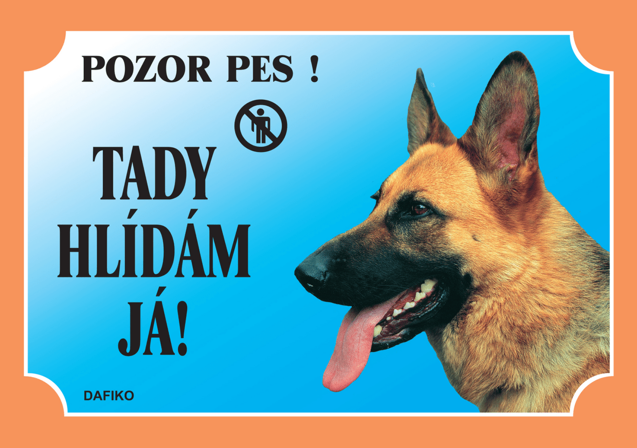 Tabulka Dafiko německý ovčák profil