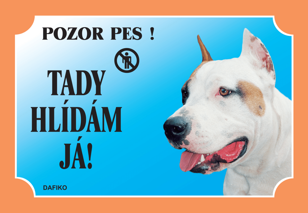 Tabulka Dafiko americký staffordšírský terier