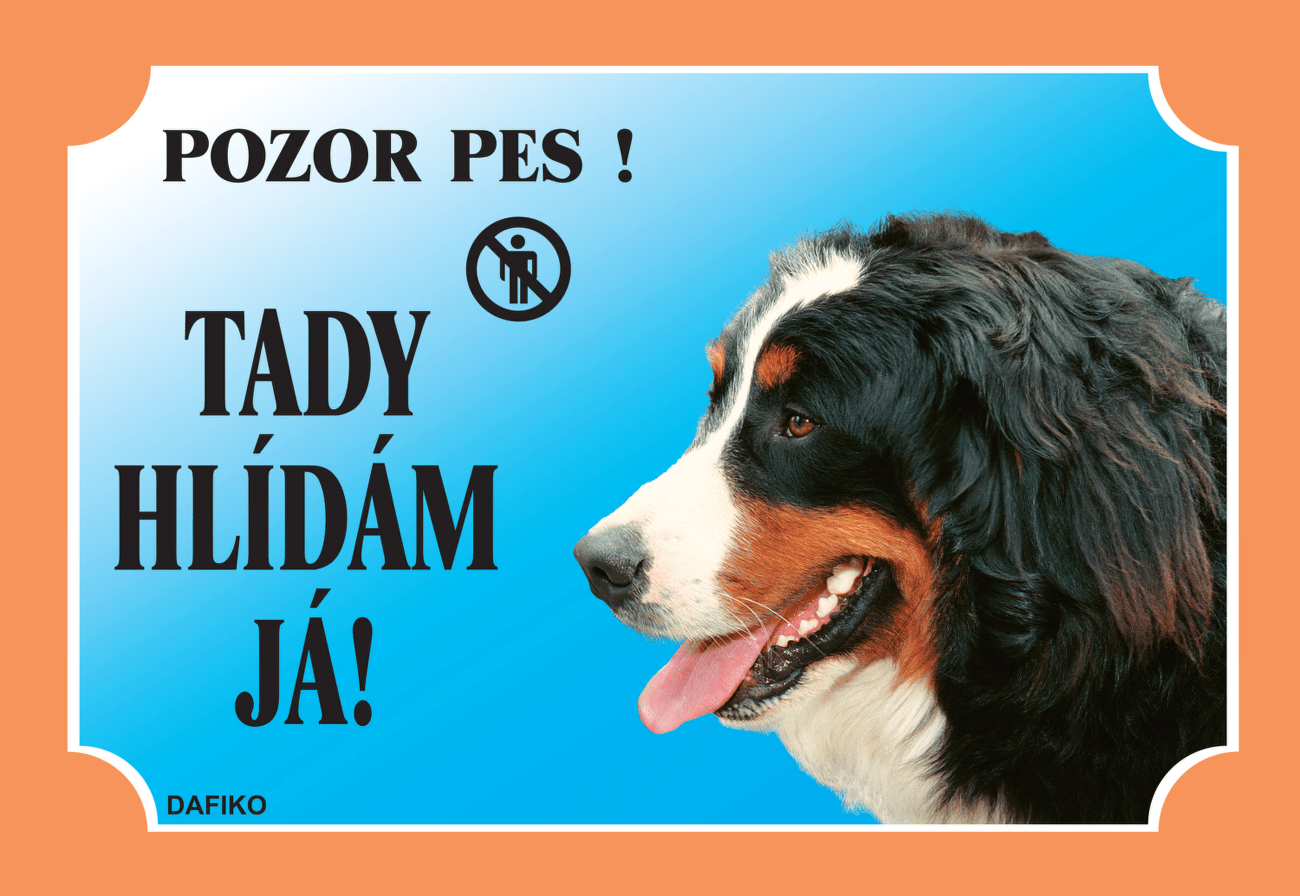 Tabulka Dafiko bernský salašnický pes