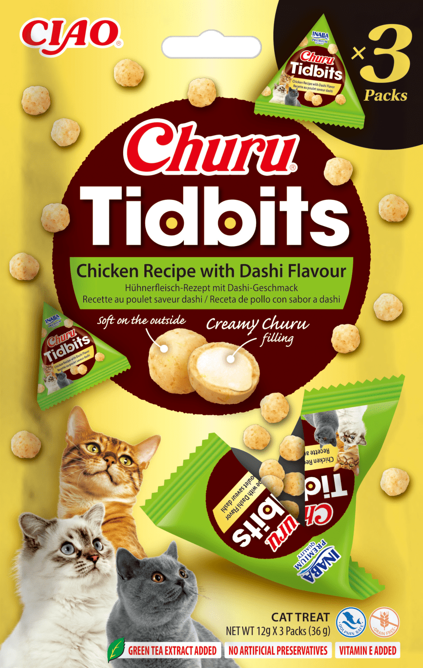 Pamlsky Churu Tidbits Chicken with Dashi flavor Recipe 3×12 g